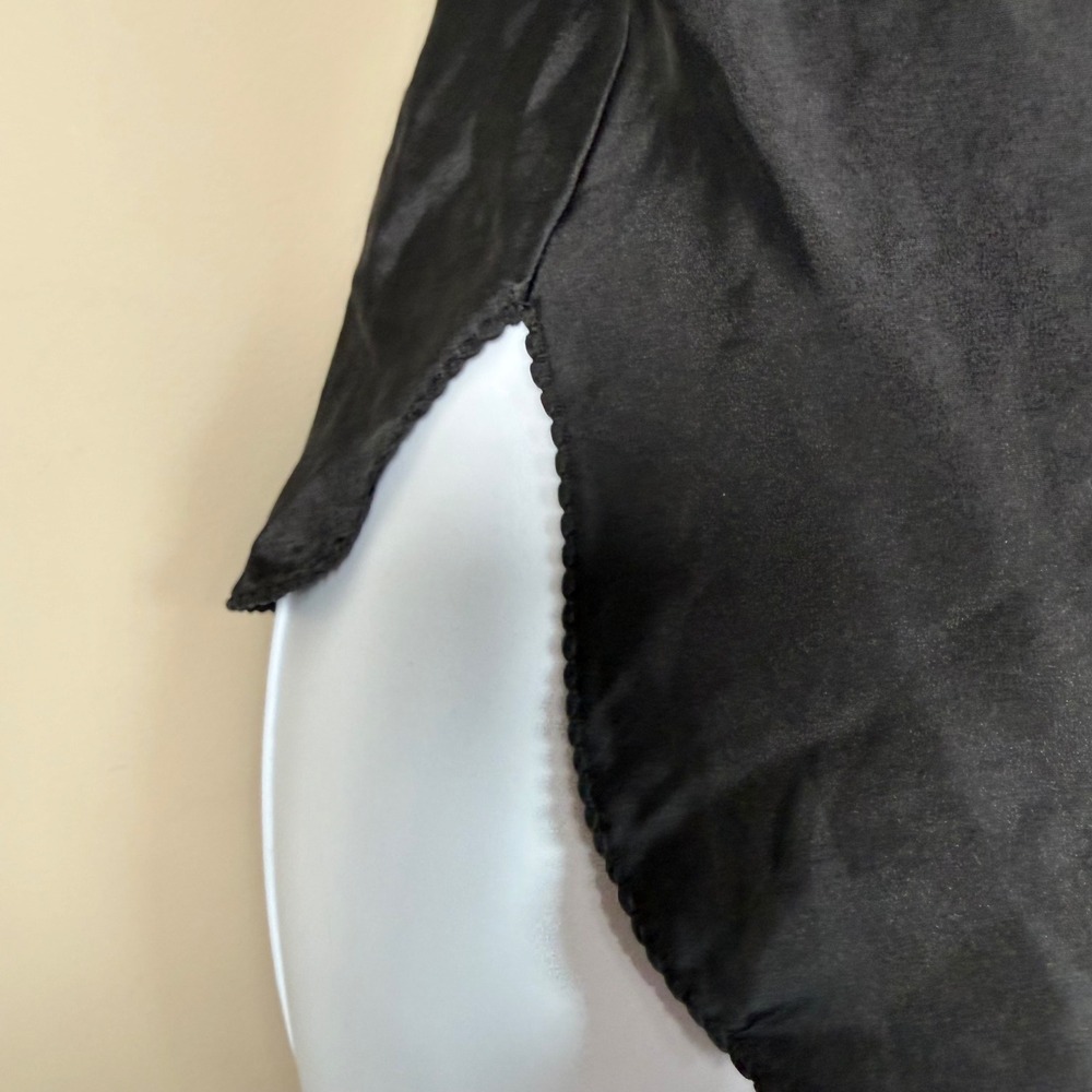 Black 100% Silk Delicate Lace Camisole Large - Picture 7 of 12